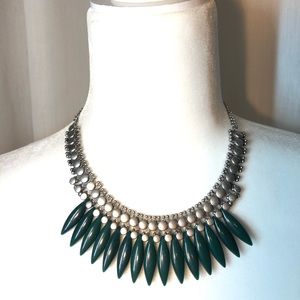 Green choker necklace